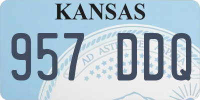 KS license plate 957DDQ