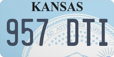KS license plate 957DTI