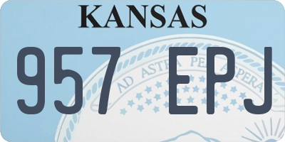KS license plate 957EPJ