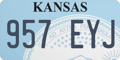 KS license plate 957EYJ