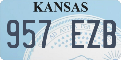 KS license plate 957EZB