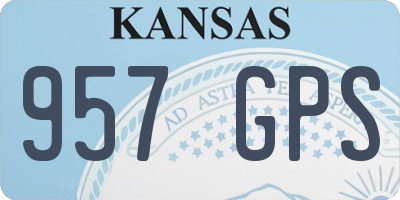 KS license plate 957GPS
