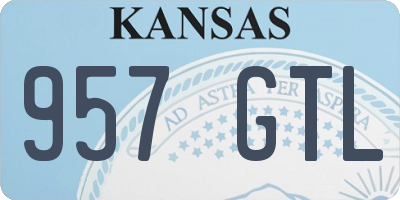KS license plate 957GTL