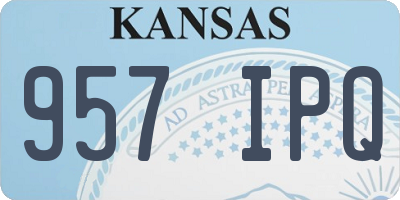KS license plate 957IPQ