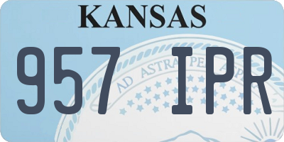 KS license plate 957IPR