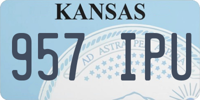 KS license plate 957IPU
