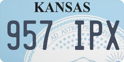 KS license plate 957IPX