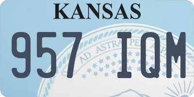 KS license plate 957IQM