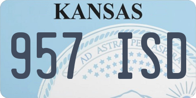 KS license plate 957ISD