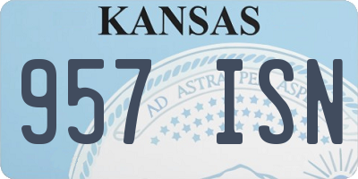 KS license plate 957ISN