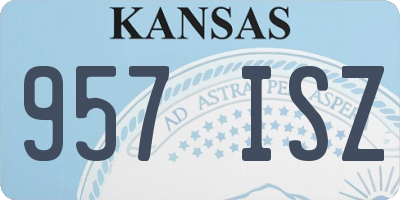 KS license plate 957ISZ