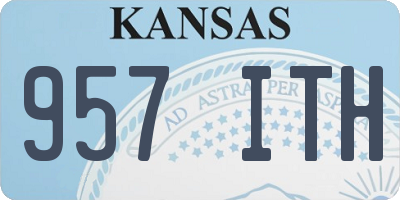 KS license plate 957ITH