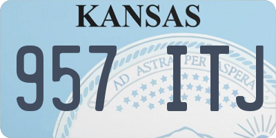 KS license plate 957ITJ