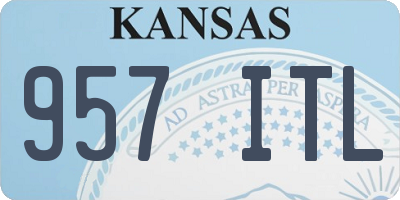 KS license plate 957ITL