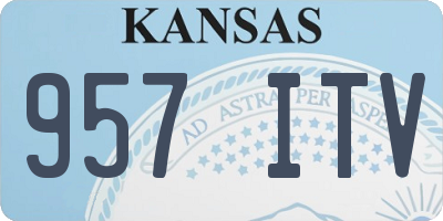 KS license plate 957ITV