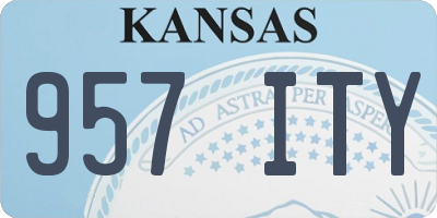 KS license plate 957ITY