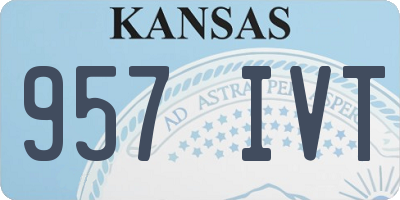 KS license plate 957IVT