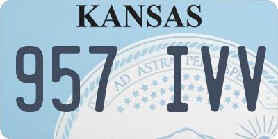 KS license plate 957IVV