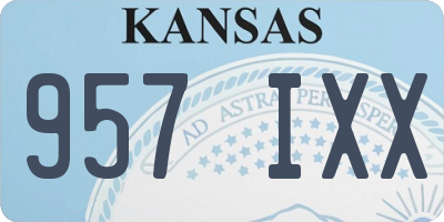 KS license plate 957IXX