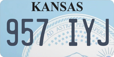 KS license plate 957IYJ