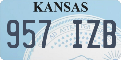 KS license plate 957IZB