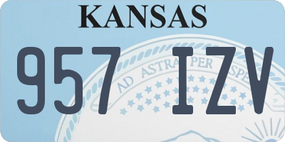 KS license plate 957IZV