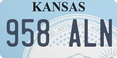 KS license plate 958ALN