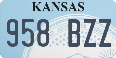 KS license plate 958BZZ