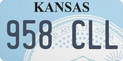 KS license plate 958CLL