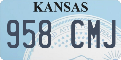 KS license plate 958CMJ