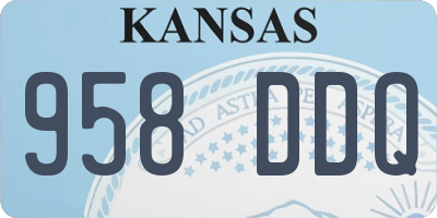 KS license plate 958DDQ