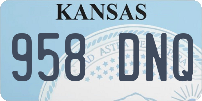 KS license plate 958DNQ