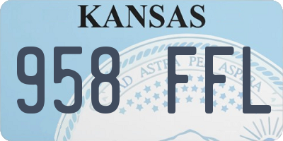 KS license plate 958FFL