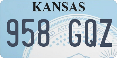 KS license plate 958GQZ