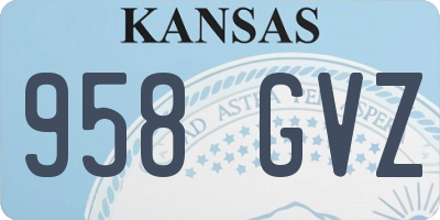 KS license plate 958GVZ