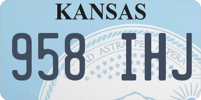 KS license plate 958IHJ