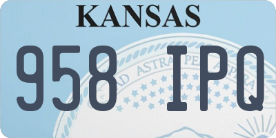 KS license plate 958IPQ