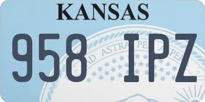 KS license plate 958IPZ