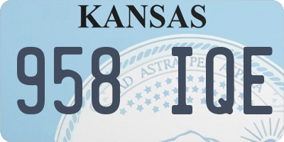 KS license plate 958IQE