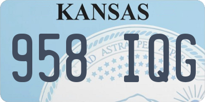 KS license plate 958IQG