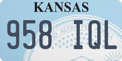 KS license plate 958IQL