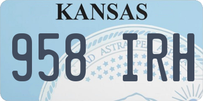 KS license plate 958IRH