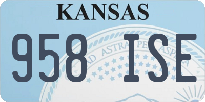 KS license plate 958ISE