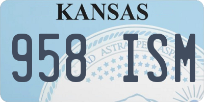 KS license plate 958ISM