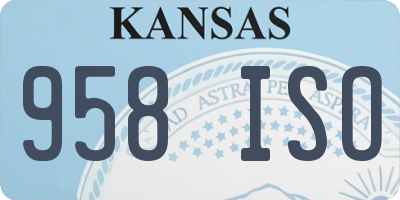 KS license plate 958ISO
