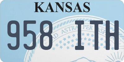 KS license plate 958ITH
