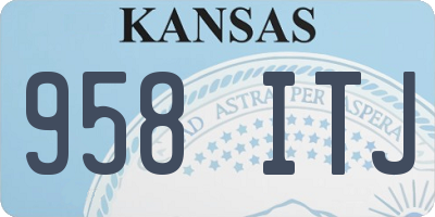 KS license plate 958ITJ