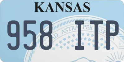 KS license plate 958ITP