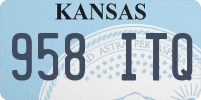 KS license plate 958ITQ