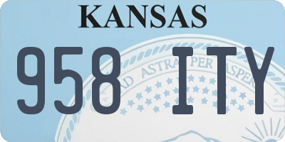 KS license plate 958ITY